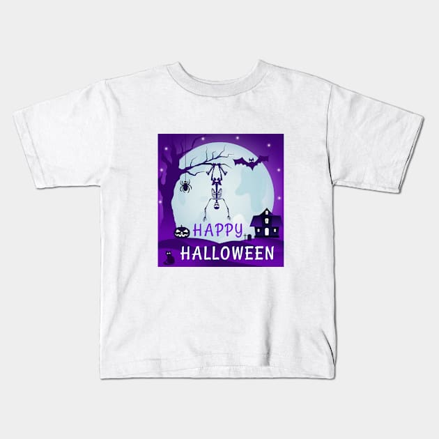 Halloween Kids T-Shirt by Madhur